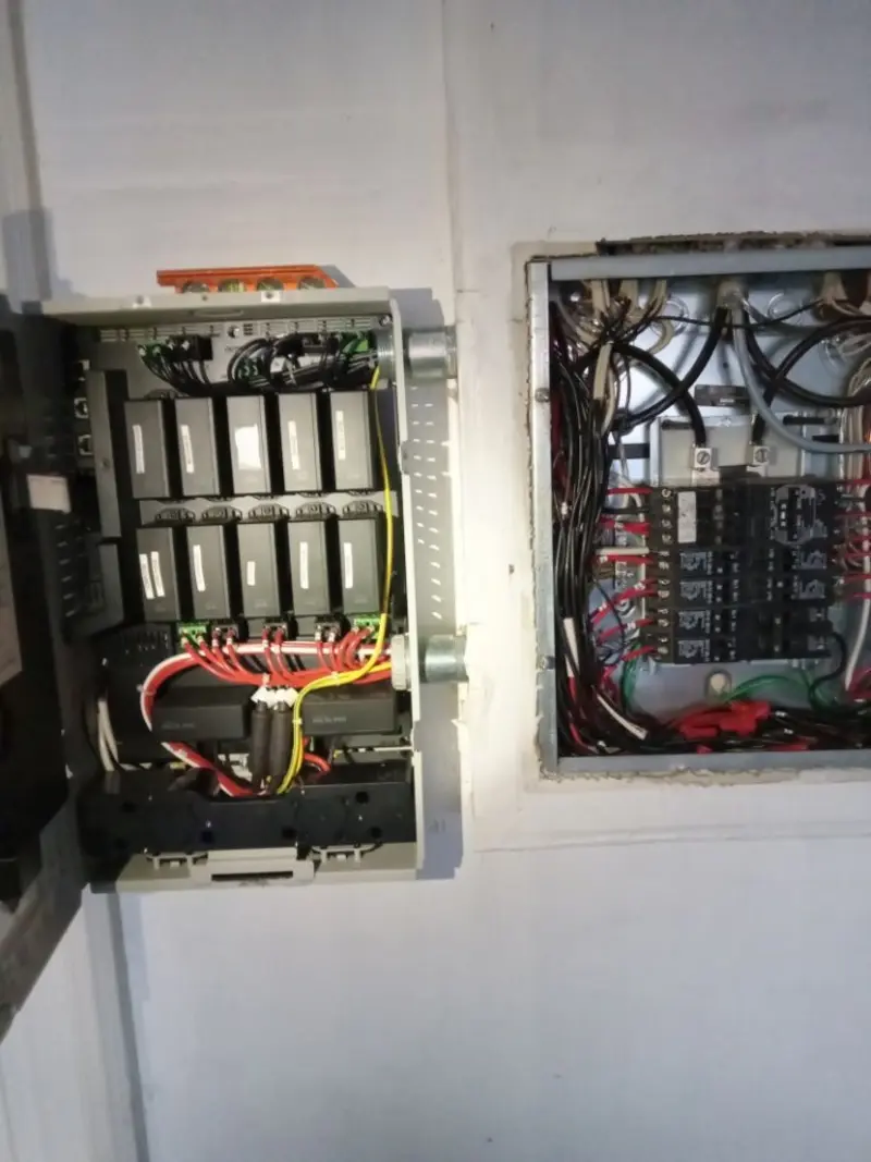 Electrical panel upgrade completed for Security Camera Wiring in Belgrade